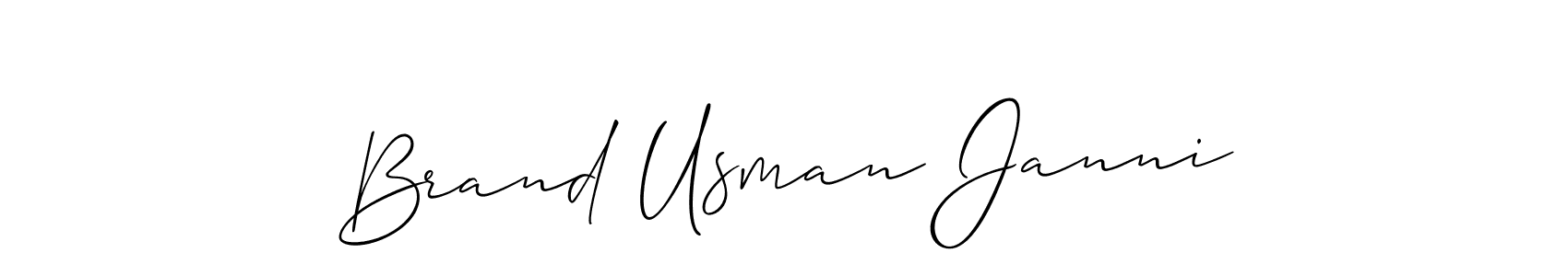 You can use this online signature creator to create a handwritten signature for the name Brand Usman Janni. This is the best online autograph maker. Brand Usman Janni signature style 2 images and pictures png