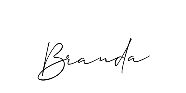 Similarly Allison_Script is the best handwritten signature design. Signature creator online .You can use it as an online autograph creator for name Branda. Branda signature style 2 images and pictures png