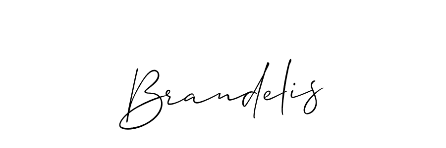 You should practise on your own different ways (Allison_Script) to write your name (Brandelis) in signature. don't let someone else do it for you. Brandelis signature style 2 images and pictures png