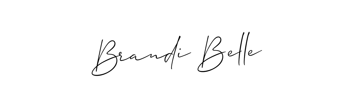 Brandi Belle stylish signature style. Best Handwritten Sign (Allison_Script) for my name. Handwritten Signature Collection Ideas for my name Brandi Belle. Brandi Belle signature style 2 images and pictures png
