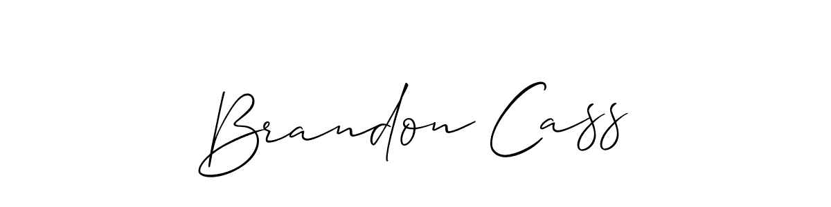 Design your own signature with our free online signature maker. With this signature software, you can create a handwritten (Allison_Script) signature for name Brandon Cass. Brandon Cass signature style 2 images and pictures png