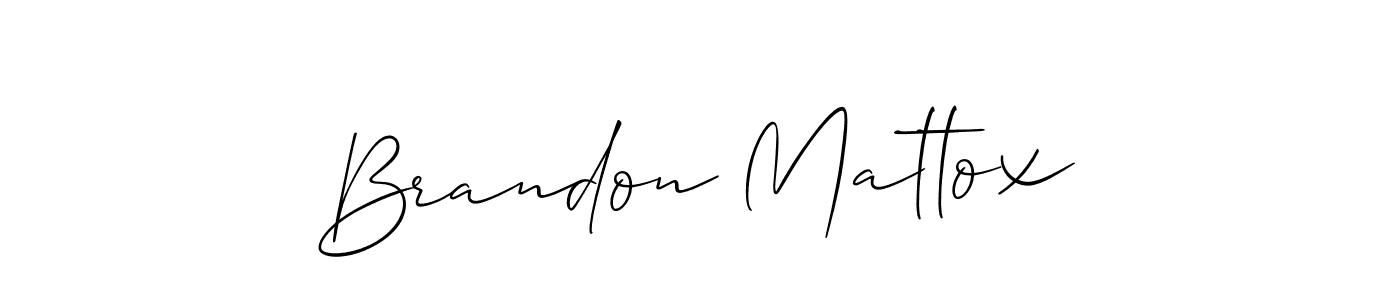 How to Draw Brandon Mattox signature style? Allison_Script is a latest design signature styles for name Brandon Mattox. Brandon Mattox signature style 2 images and pictures png