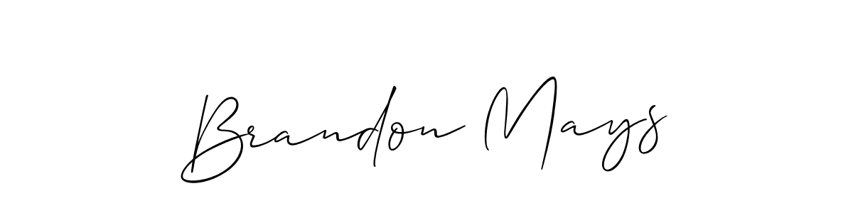 It looks lik you need a new signature style for name Brandon Mays. Design unique handwritten (Allison_Script) signature with our free signature maker in just a few clicks. Brandon Mays signature style 2 images and pictures png