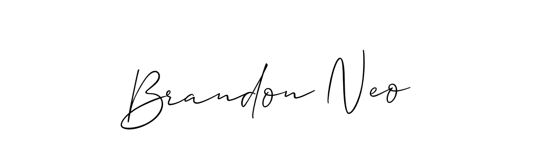 It looks lik you need a new signature style for name Brandon Neo. Design unique handwritten (Allison_Script) signature with our free signature maker in just a few clicks. Brandon Neo signature style 2 images and pictures png