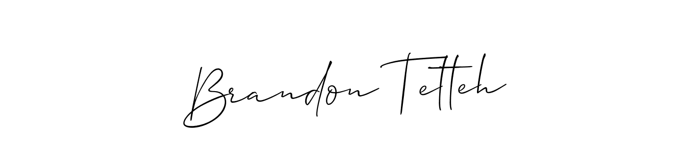 Also You can easily find your signature by using the search form. We will create Brandon Tetteh name handwritten signature images for you free of cost using Allison_Script sign style. Brandon Tetteh signature style 2 images and pictures png