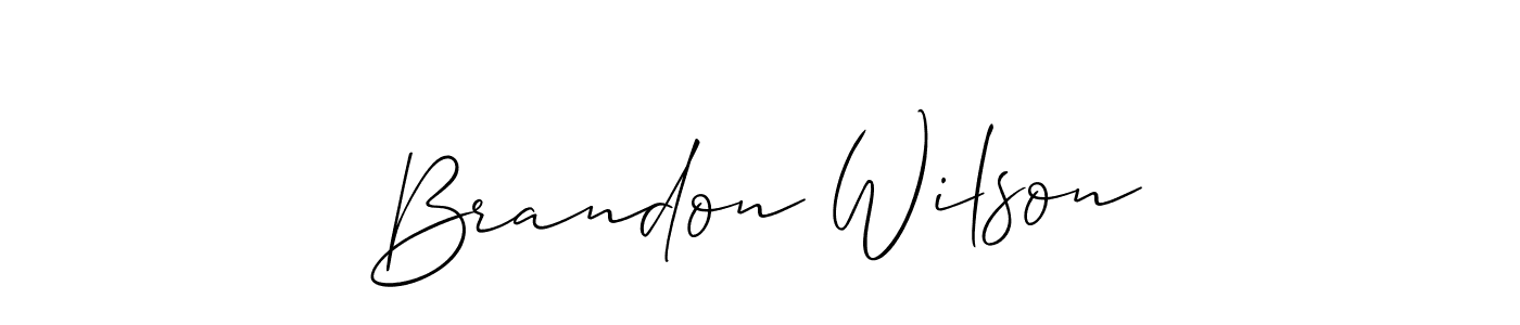 Design your own signature with our free online signature maker. With this signature software, you can create a handwritten (Allison_Script) signature for name Brandon Wilson. Brandon Wilson signature style 2 images and pictures png