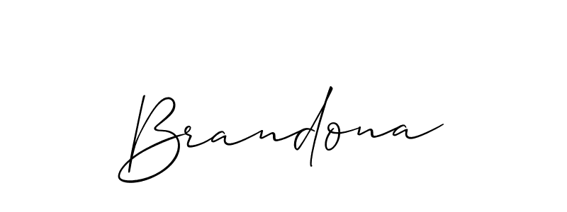 Create a beautiful signature design for name Brandona. With this signature (Allison_Script) fonts, you can make a handwritten signature for free. Brandona signature style 2 images and pictures png