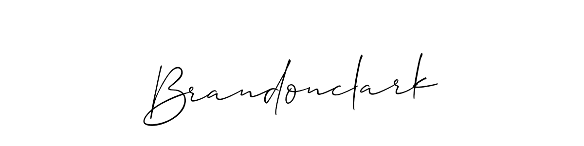 Brandonclark stylish signature style. Best Handwritten Sign (Allison_Script) for my name. Handwritten Signature Collection Ideas for my name Brandonclark. Brandonclark signature style 2 images and pictures png