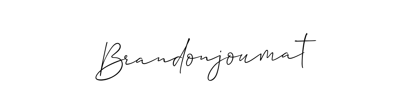 Create a beautiful signature design for name Brandonjoumat. With this signature (Allison_Script) fonts, you can make a handwritten signature for free. Brandonjoumat signature style 2 images and pictures png