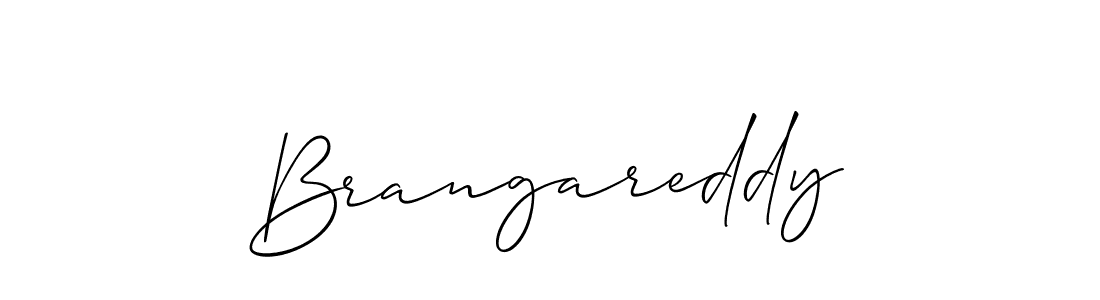 How to make Brangareddy signature? Allison_Script is a professional autograph style. Create handwritten signature for Brangareddy name. Brangareddy signature style 2 images and pictures png