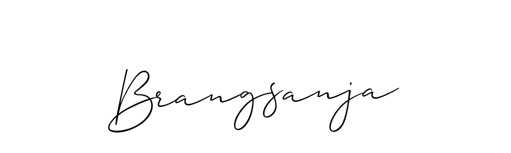 Make a beautiful signature design for name Brangsanja. With this signature (Allison_Script) style, you can create a handwritten signature for free. Brangsanja signature style 2 images and pictures png