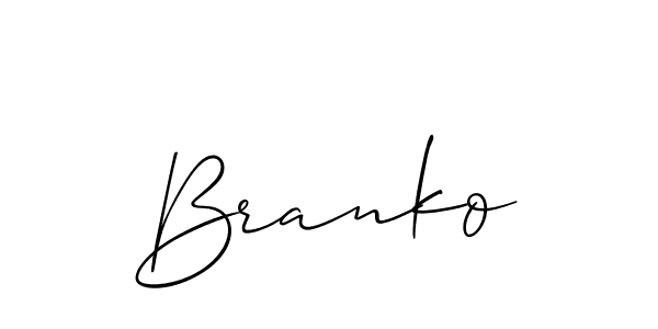 if you are searching for the best signature style for your name Branko. so please give up your signature search. here we have designed multiple signature styles  using Allison_Script. Branko signature style 2 images and pictures png