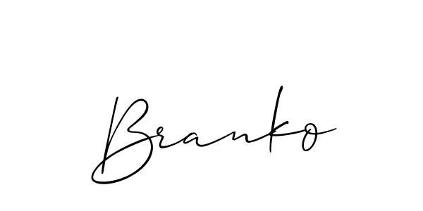 if you are searching for the best signature style for your name Branko. so please give up your signature search. here we have designed multiple signature styles  using Allison_Script. Branko signature style 2 images and pictures png