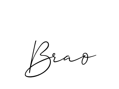 You should practise on your own different ways (Allison_Script) to write your name (Brao) in signature. don't let someone else do it for you. Brao signature style 2 images and pictures png