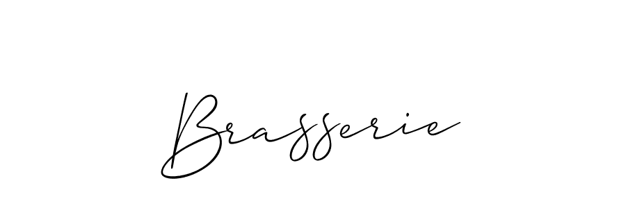 How to make Brasserie name signature. Use Allison_Script style for creating short signs online. This is the latest handwritten sign. Brasserie signature style 2 images and pictures png