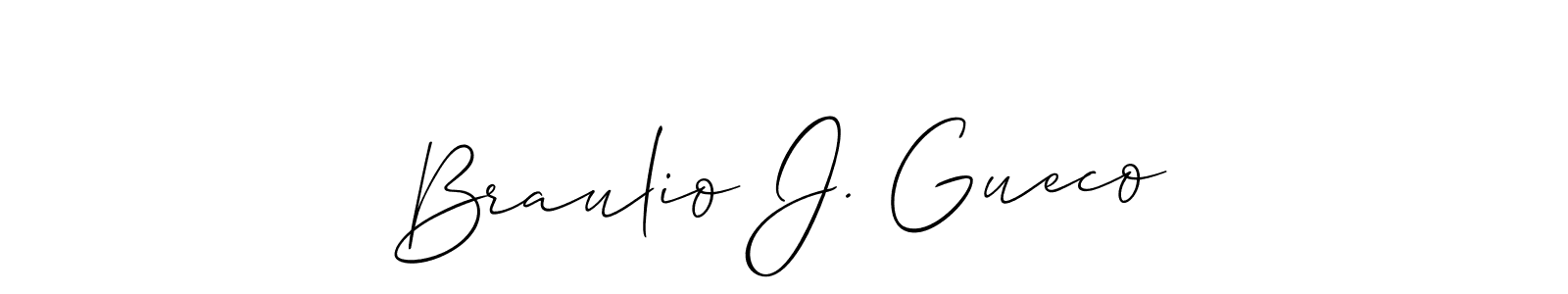 Make a beautiful signature design for name Braulio J. Gueco. Use this online signature maker to create a handwritten signature for free. Braulio J. Gueco signature style 2 images and pictures png