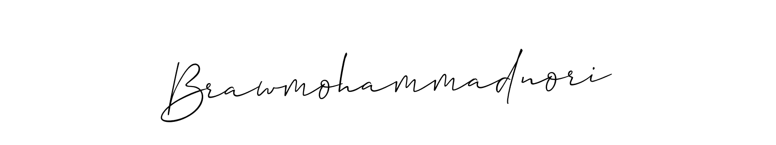 It looks lik you need a new signature style for name Brawmohammadnori. Design unique handwritten (Allison_Script) signature with our free signature maker in just a few clicks. Brawmohammadnori signature style 2 images and pictures png