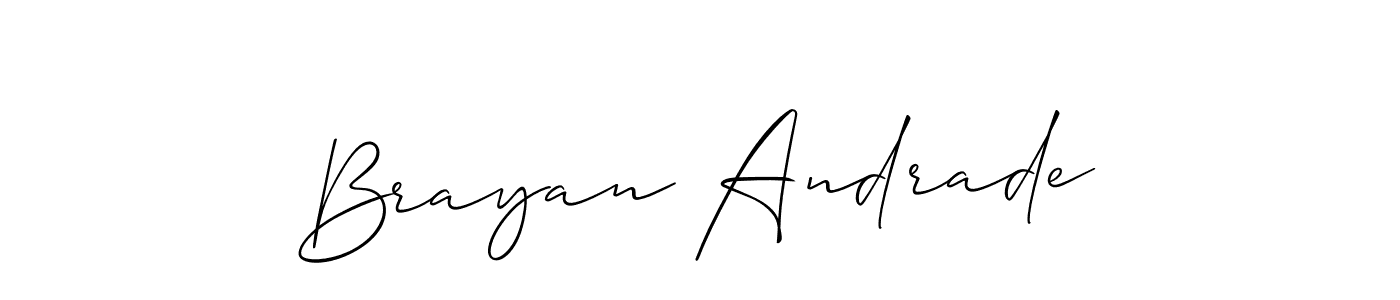 Best and Professional Signature Style for Brayan Andrade. Allison_Script Best Signature Style Collection. Brayan Andrade signature style 2 images and pictures png