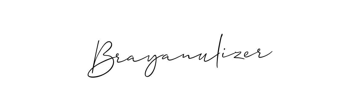 Brayanulizer stylish signature style. Best Handwritten Sign (Allison_Script) for my name. Handwritten Signature Collection Ideas for my name Brayanulizer. Brayanulizer signature style 2 images and pictures png