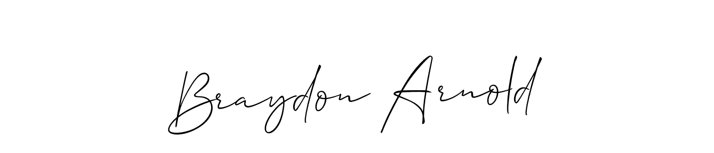 Best and Professional Signature Style for Braydon Arnold. Allison_Script Best Signature Style Collection. Braydon Arnold signature style 2 images and pictures png