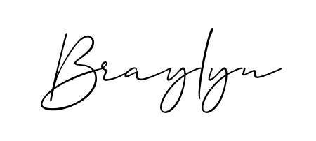 Use a signature maker to create a handwritten signature online. With this signature software, you can design (Allison_Script) your own signature for name Braylyn. Braylyn signature style 2 images and pictures png