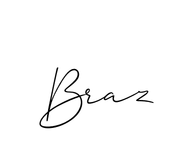 Braz stylish signature style. Best Handwritten Sign (Allison_Script) for my name. Handwritten Signature Collection Ideas for my name Braz. Braz signature style 2 images and pictures png