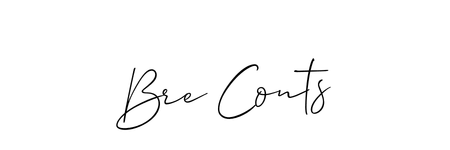 Use a signature maker to create a handwritten signature online. With this signature software, you can design (Allison_Script) your own signature for name Bre Conts. Bre Conts signature style 2 images and pictures png