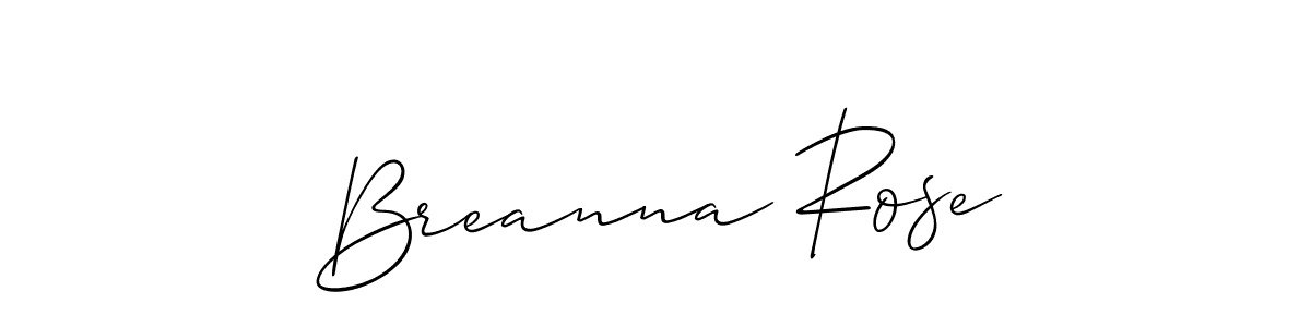 Also we have Breanna Rose name is the best signature style. Create professional handwritten signature collection using Allison_Script autograph style. Breanna Rose signature style 2 images and pictures png