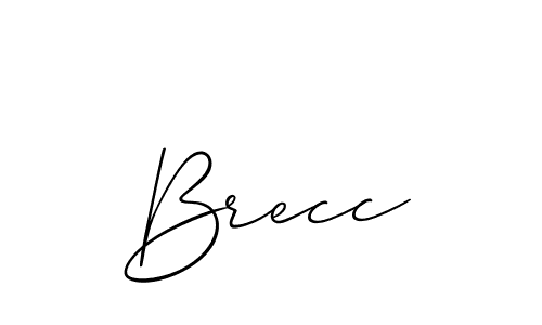 You should practise on your own different ways (Allison_Script) to write your name (Brecc) in signature. don't let someone else do it for you. Brecc signature style 2 images and pictures png