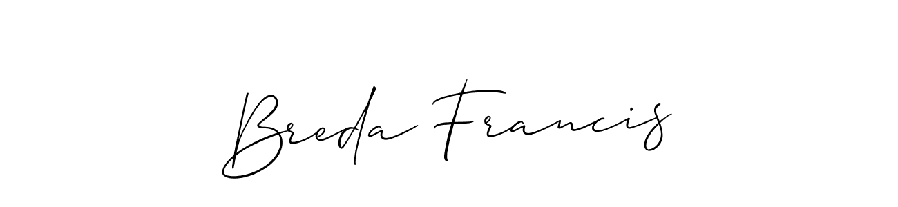 See photos of Breda Francis official signature by Spectra . Check more albums & portfolios. Read reviews & check more about Allison_Script font. Breda Francis signature style 2 images and pictures png
