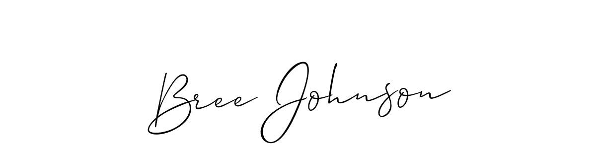 Also we have Bree Johnson name is the best signature style. Create professional handwritten signature collection using Allison_Script autograph style. Bree Johnson signature style 2 images and pictures png