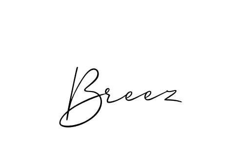 How to make Breez name signature. Use Allison_Script style for creating short signs online. This is the latest handwritten sign. Breez signature style 2 images and pictures png