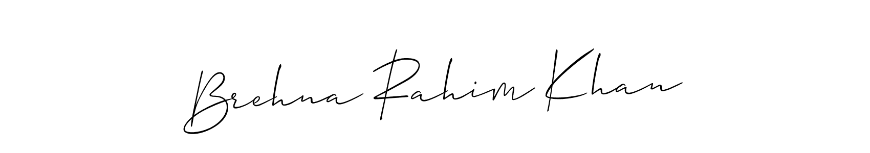 Make a beautiful signature design for name Brehna Rahim Khan. Use this online signature maker to create a handwritten signature for free. Brehna Rahim Khan signature style 2 images and pictures png