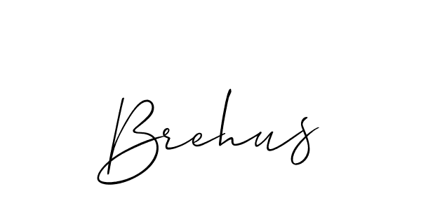 The best way (Allison_Script) to make a short signature is to pick only two or three words in your name. The name Brehus include a total of six letters. For converting this name. Brehus signature style 2 images and pictures png