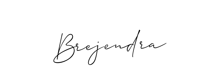 Use a signature maker to create a handwritten signature online. With this signature software, you can design (Allison_Script) your own signature for name Brejendra. Brejendra signature style 2 images and pictures png