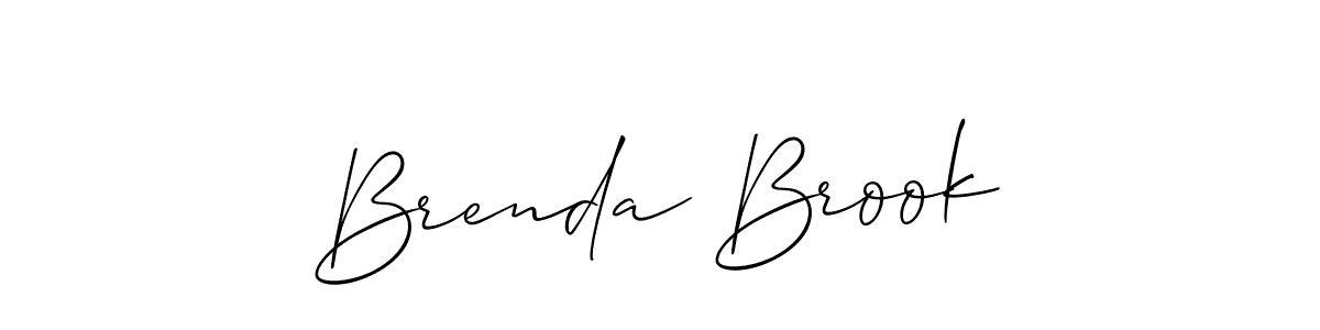 Use a signature maker to create a handwritten signature online. With this signature software, you can design (Allison_Script) your own signature for name Brenda Brook. Brenda Brook signature style 2 images and pictures png