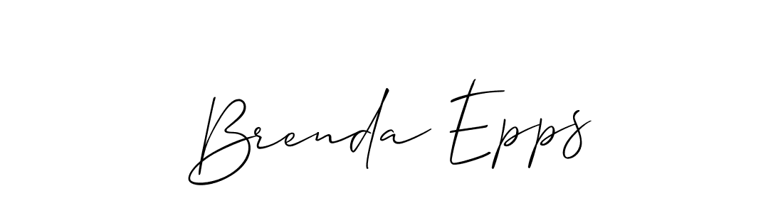 Also You can easily find your signature by using the search form. We will create Brenda Epps name handwritten signature images for you free of cost using Allison_Script sign style. Brenda Epps signature style 2 images and pictures png