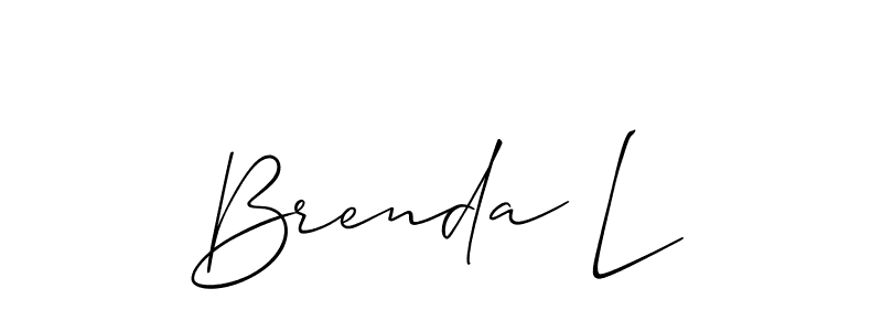 Also we have Brenda L name is the best signature style. Create professional handwritten signature collection using Allison_Script autograph style. Brenda L signature style 2 images and pictures png