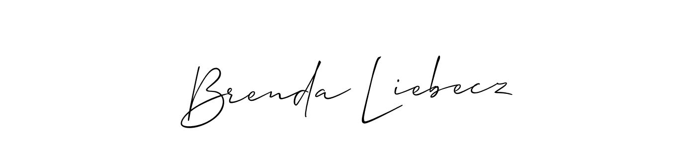 Brenda Liebecz stylish signature style. Best Handwritten Sign (Allison_Script) for my name. Handwritten Signature Collection Ideas for my name Brenda Liebecz. Brenda Liebecz signature style 2 images and pictures png