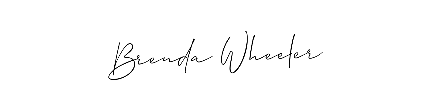 if you are searching for the best signature style for your name Brenda Wheeler. so please give up your signature search. here we have designed multiple signature styles  using Allison_Script. Brenda Wheeler signature style 2 images and pictures png