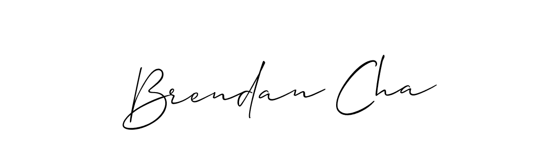 Also we have Brendan Cha name is the best signature style. Create professional handwritten signature collection using Allison_Script autograph style. Brendan Cha signature style 2 images and pictures png