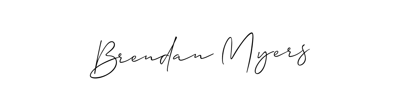 How to make Brendan Myers signature? Allison_Script is a professional autograph style. Create handwritten signature for Brendan Myers name. Brendan Myers signature style 2 images and pictures png