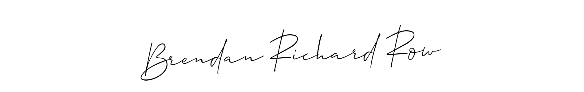 Allison_Script is a professional signature style that is perfect for those who want to add a touch of class to their signature. It is also a great choice for those who want to make their signature more unique. Get Brendan Richard Row name to fancy signature for free. Brendan Richard Row signature style 2 images and pictures png