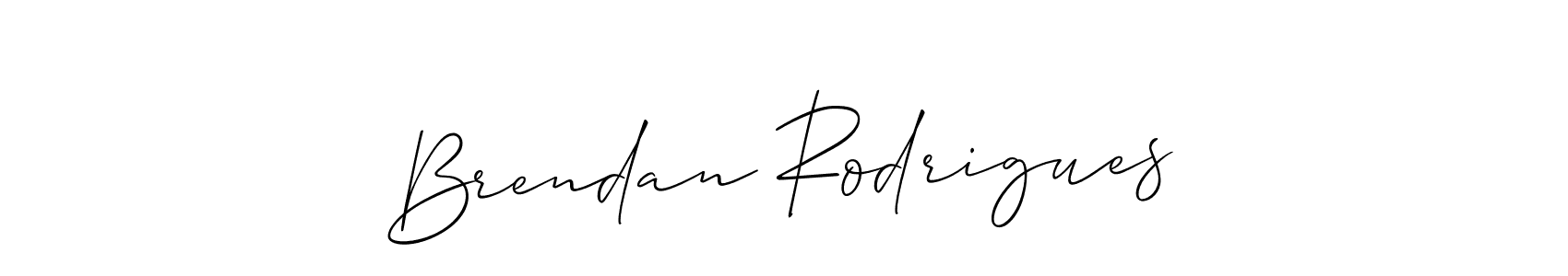 Also You can easily find your signature by using the search form. We will create Brendan Rodrigues name handwritten signature images for you free of cost using Allison_Script sign style. Brendan Rodrigues signature style 2 images and pictures png