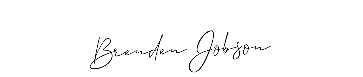 Make a short Brenden Jobson signature style. Manage your documents anywhere anytime using Allison_Script. Create and add eSignatures, submit forms, share and send files easily. Brenden Jobson signature style 2 images and pictures png
