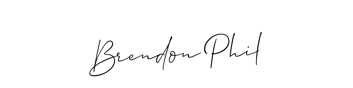 Best and Professional Signature Style for Brendon Phil. Allison_Script Best Signature Style Collection. Brendon Phil signature style 2 images and pictures png