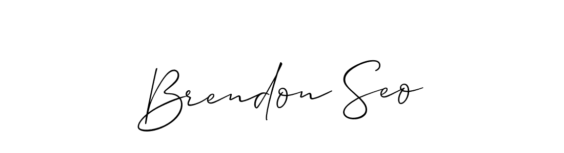 Design your own signature with our free online signature maker. With this signature software, you can create a handwritten (Allison_Script) signature for name Brendon Seo. Brendon Seo signature style 2 images and pictures png