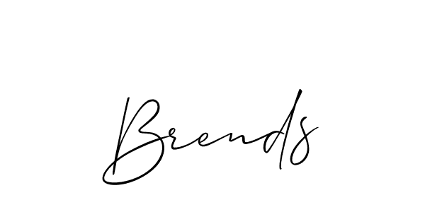 You should practise on your own different ways (Allison_Script) to write your name (Brends) in signature. don't let someone else do it for you. Brends signature style 2 images and pictures png