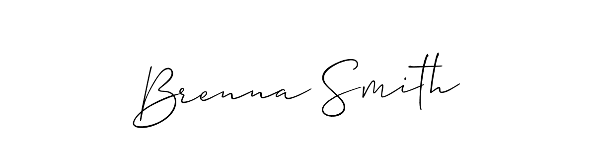 Make a beautiful signature design for name Brenna Smith. Use this online signature maker to create a handwritten signature for free. Brenna Smith signature style 2 images and pictures png