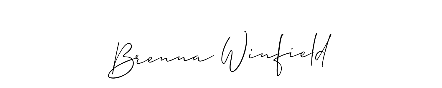 Here are the top 10 professional signature styles for the name Brenna Winfield. These are the best autograph styles you can use for your name. Brenna Winfield signature style 2 images and pictures png